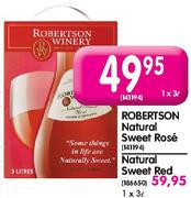 Robertson Natural Sweet Red-3Ltr