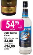 Cape to Rio Cane-12 x 750ml