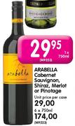 Arabella Cabernet Sauvignon,Shiraz,Merlot or Pinotage-6 x 750ml