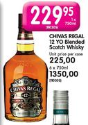Chivas Regal 12 Yo Blended Scotch Whosky-12 x 750ml