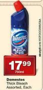 Domestos Thick Bleach Assorted-750Ml