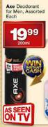 Axe Deodrant For Men Assorted-200Ml