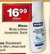 Nivea Body Lotion Assorted-250Ml