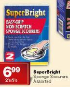 SuperBright Sponge Scourers Assorted-2's/3's