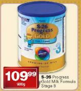 S-26 Progress Gold Milk Formula Stage 3-900g