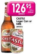 Castle Lager Can or NRB-24 x 340ml