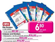 Aro Indeces And Dividers-A-Z Printed Tabs
