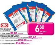 Aro Indeces And Dividers
