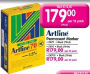 Artline Permanent Marker-EK90 Per 12 Pack
