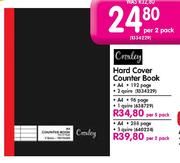 Hard Cover Counter Book-96 Page Per 5 Pack