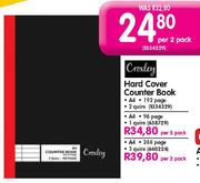 Hard Cover Counter Book-192 Page Per 2 Pack