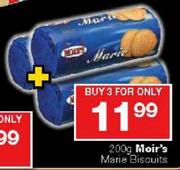 Moir's Marie Biscuits-3x200g