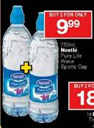 Nestle Pure Life Water Sports Cap-2x750ml