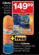 Gillette Fusion Pro Glide Power Blades-4's