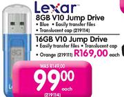 Lexar 16GB V10 Jump Drive Each 