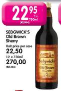 Sedwick's Old Brown Sherry-12x750ml
