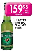 Hunter's Extra Dry Cider NRB-24 x 330ml