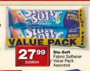 Sta-Soft Fabric Softener Value Pack Assorted-2 x 500ml