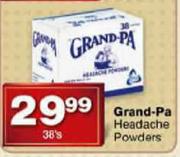 Grand-Pa Headache Powders-38's