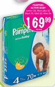 Pampers Active Baby Maxi Plus 62-Per Pack