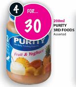Purity 3rd Foods-4 x 200ml