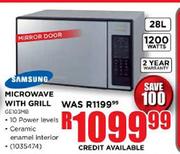 Samsung Microwave with Grill-28 Ltr (GE103MB)