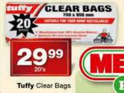 Tuffy Clear Bags-20's
