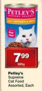 Petley's Supreme Cat Food Assorted-385g