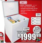 Defy Chest Freezer-210ltr