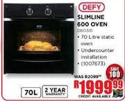 Defy Slimline 600 Oven-DB0331