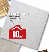 Johnson Tiles Karoo Range(400mm x 400mm) Per Square Meter 