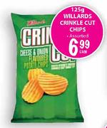 Willards Crinkle Cut Chips-125gm