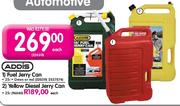 Addis Yellow Diesel Jerry Can-25Ltr Each