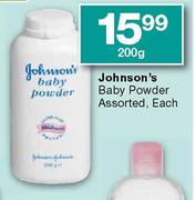 Johnson's Baby Powder Assorted-200g Each