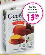 Ceres 100% Juice-1L Each