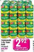 Twinsaver 1-Ply Toilet Rolls