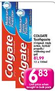 Colgate Toothpaste-12 x 100ml