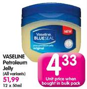 Vaseline Petroleum Jelly-12x50ml