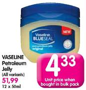 Vaseline Petroleum Jelly-50ml Each
