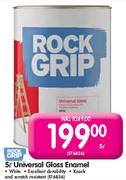Rock Grip Universal Gloss Enamel White-5Ltr