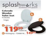 Splashworks Colarado Wooden Toilet Seat Mahogany