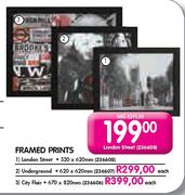 Framed Prints City Flair-670x820mm Each
