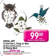 Metal Art Flying Bird-Each 