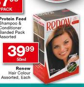 Renew Hair Colour Assorted, Each-50ml