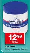 Bennetts Baby Aqueous Cream-500ml