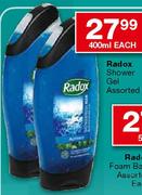 Radox Shower Gel Assorted-400ml each