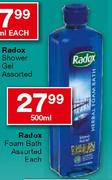 Radox Foam Bath Assorted Each-500ml