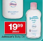Johnson's Baby Oil-200ml