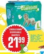Cuddlesome Disposable Nappies Newborn-10's Pack