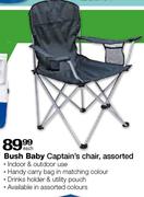 Bush Baby Captain's Chair Assorted